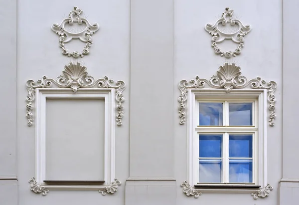 Pencere Eski Bir Bina Eski Krakow Polonya 2017 — Stok fotoğraf