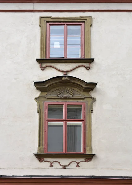 Fenster Eines Antiken Gebäudes Alter Krakau Polen 2017 — Stockfoto