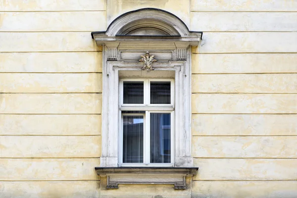 Pencere Eski Bir Bina Eski Krakow Polonya 2017 — Stok fotoğraf