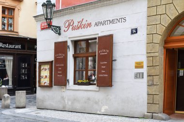 Prag 'ın sokak manzarası