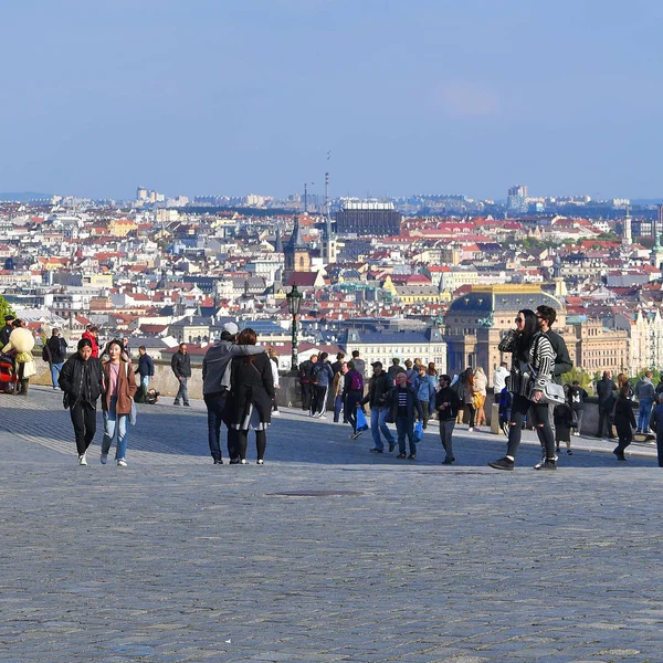 2017 Czech 출판물 프라하 관중석 데크에서 보인다 — 스톡 사진