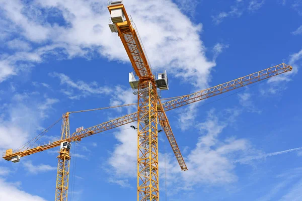 Vienna Austria May 2017 Austria May 2017 Tower Building Cranes — Stock Photo, Image