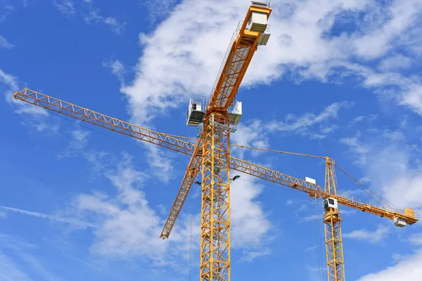 Vienna Austria May 2017 Austria May 2017 Tower Building Cranes — Stock Photo, Image