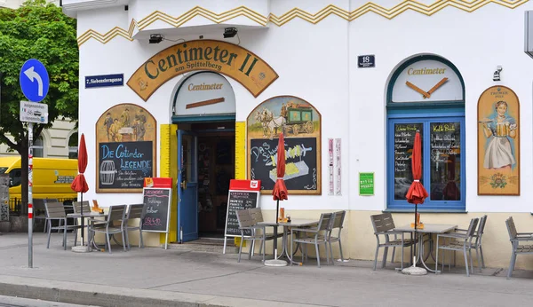 Vienna Austria Maggio 2017 Ristorante Nella Parte Vecchia Della Città — Foto Stock