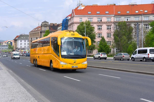 Praga República Checa Abril 2018 Regiojet Bus Central Bus Station — Foto de Stock