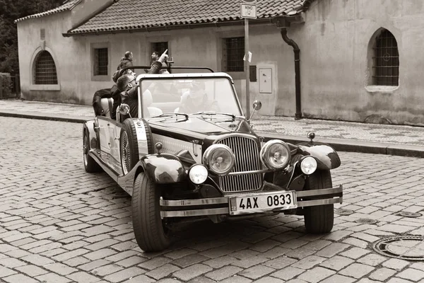 Prague République Tchèque Mai 2017 Une Voiture Vintage Pour Les — Photo