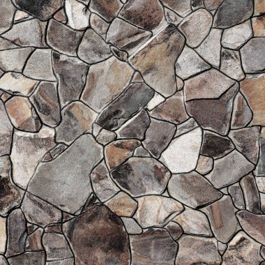 Çatlamış bir taştan bir duvar parçası.