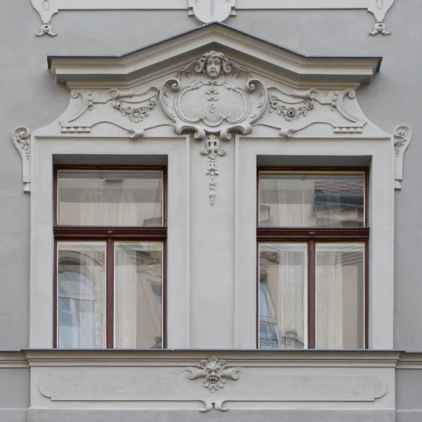 Ventana Edificio Antiguo Praga Vieja 2018 —  Fotos de Stock