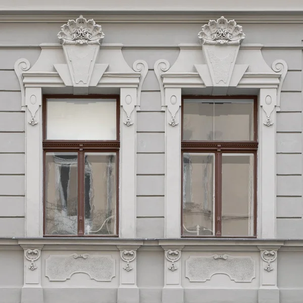 Вікно Старовинною Будівлею Стара Прага 2018 — стокове фото