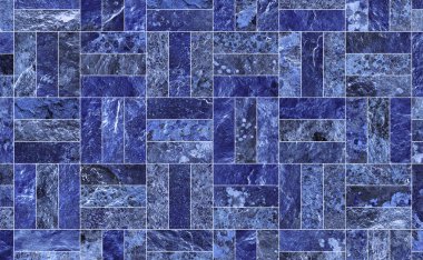 Bir taş doku şeklinde bir desenli seramik karo döşeme parçası.