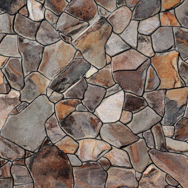 Çatlamış bir taştan bir duvar parçası.