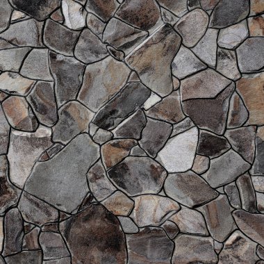 Çatlamış bir taştan bir duvar parçası.