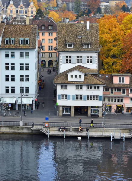 Zürich Schweizerische Eidgenossenschaft November 2018 Blick Auf Die Stadt Vom — Stockfoto