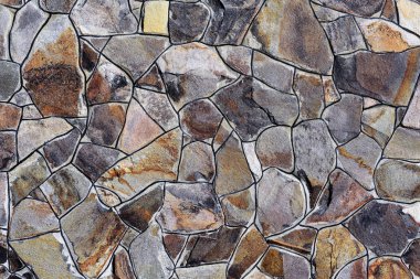 Çatlamış bir taştan bir duvar parçası.. 