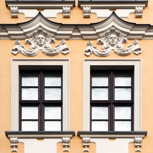 Вікно Старовинною Будівлею Дрезден Федеративна Республіка Німеччина 2018 — стокове фото