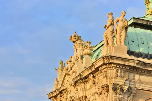 Dresde République Fédérale Allemagne Novembre 2018 Architecture Ancienne Dresde Sculptures — Photo