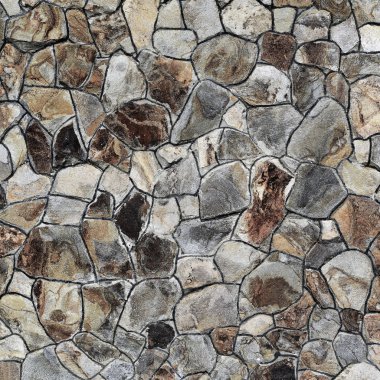 Çatlamış bir taştan bir duvar parçası.