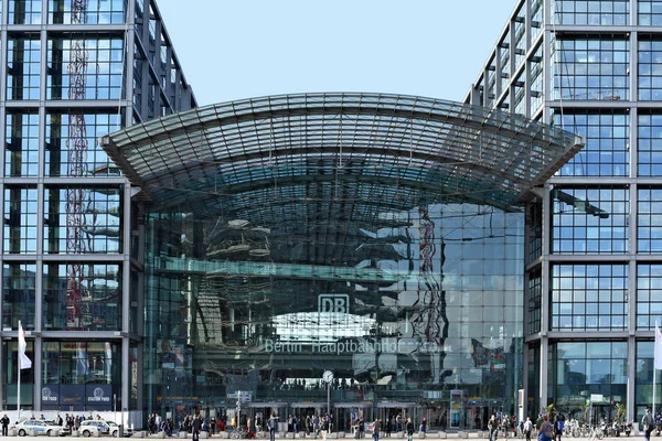 Berlín República Federal Alemania Abril 2018 Berlin Hauptbahnhof Berlin Central — Foto de Stock