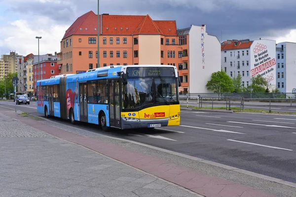 Berlín Spolková Republika Německo Dubna 2018 Městský Autobus Berlína Trase — Stock fotografie