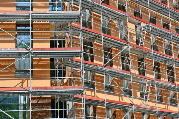 Berlin Federal Republic Germany April 2018 Scaffolding Reconstruction Building — Stock Photo, Image