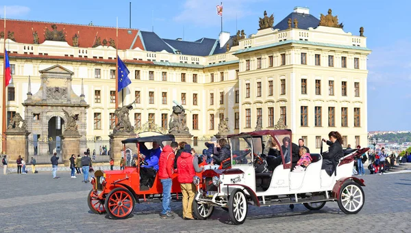 Prague Czech Republic May 2017 Vintage Cars Foruring Trips Old — 图库照片