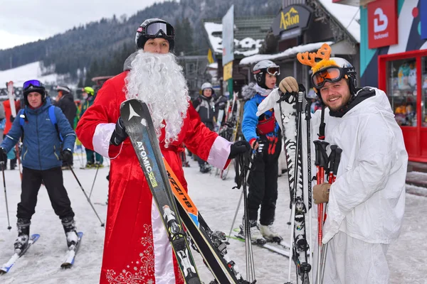 Region Iwano Frankiwsk Ukraine Dezember 2018 Eröffnung Der Skisaison Skigebiet — Stockfoto