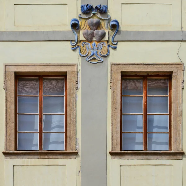Fönster Gammal Byggnad Old Prague 2018 — Stockfoto