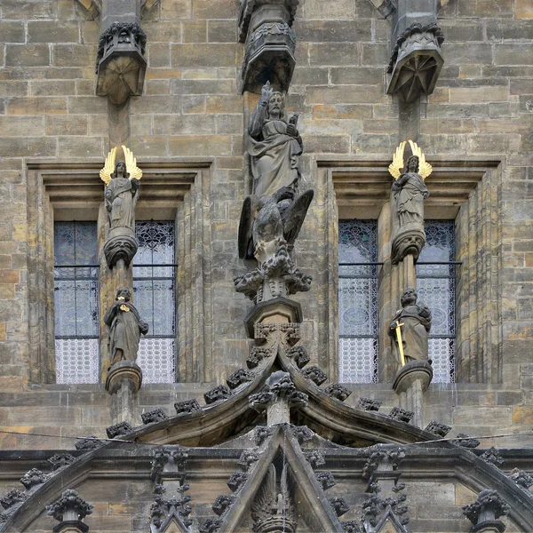 Ventana Edificio Antiguo Praga Vieja 2018 — Foto de Stock