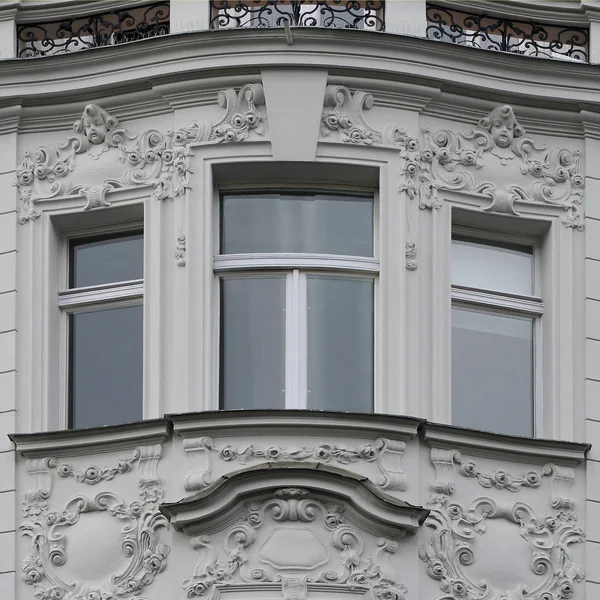 Fenster Eines Antiken Gebäudes Altes Prag 2018 — Stockfoto