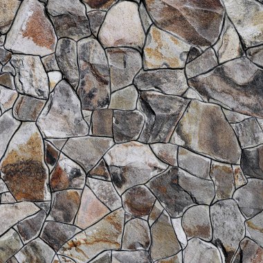 Çatlamış bir taştan bir duvar parçası.. 