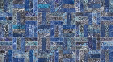 Bir taş doku şeklinde bir desenli seramik karo döşeme parçası.