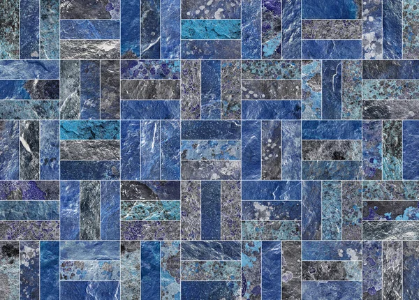 Bir taş doku şeklinde bir desenli seramik karo döşeme parçası.