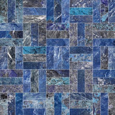 Bir taş doku şeklinde bir desenli seramik karo döşeme parçası.