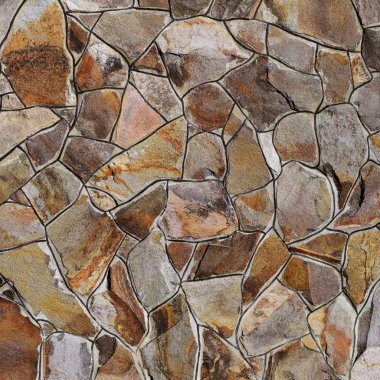 Çatlamış bir taştan bir duvar parçası.