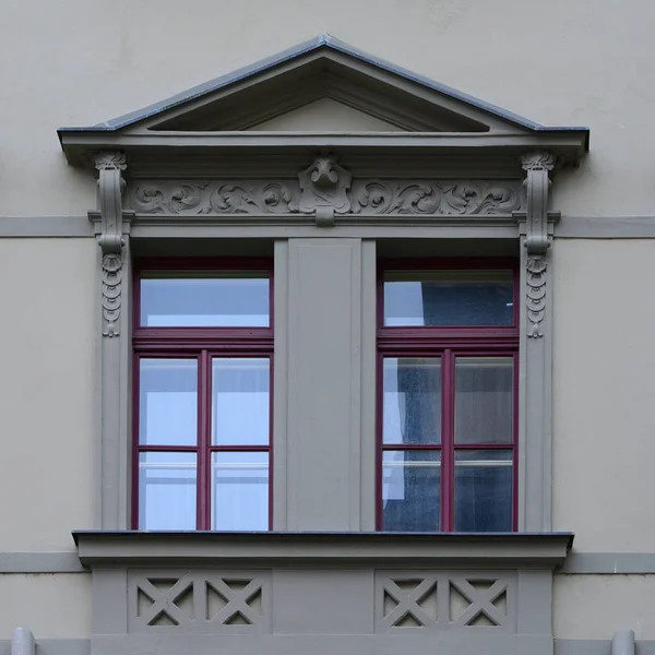 Fenster Eines Antiken Gebäudes Altes Prag 2018 — Stockfoto