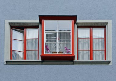 Zurich, Swiss Confederation 2018: Window of an ancient building. clipart