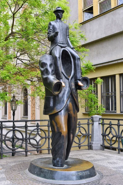 Praga República Checa Mayo 2018 Estatua Franz Kafka Una Escultura — Foto de Stock