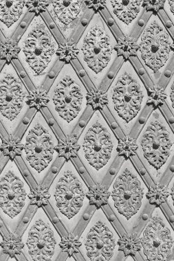 Antik metal dokulu dekoratif bindirmeleri ve sahte. Kapı, kapı, Panjur 