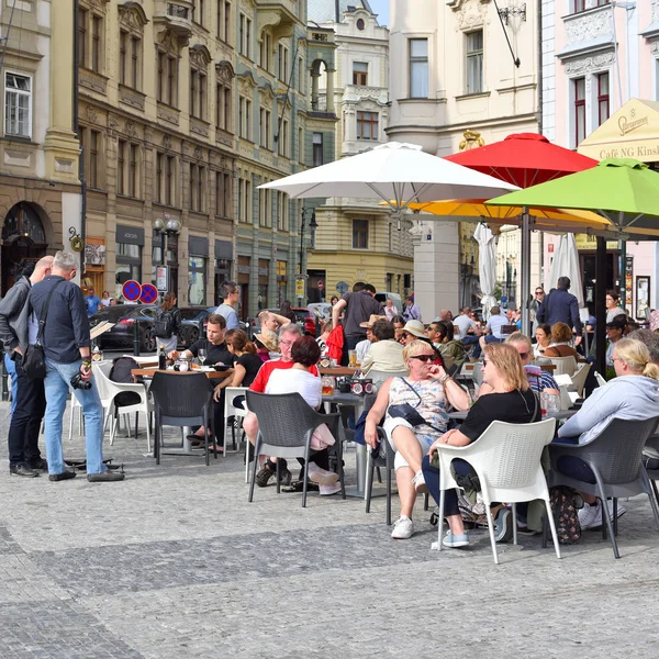 Praga República Checa Mayo 2019 Restaurante Casco Antiguo Ciudad — Foto de Stock