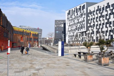 Vienna, Avusturya - Şubat, 9, 2019: Binalar Viyana Üniversitesi Ekonomi ve işletme. 