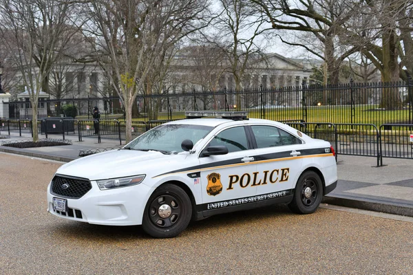 美利坚合众国华盛顿特区 2019年3月1日 美国特勤局穿制服师车在该市街道上 — 图库照片