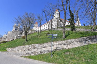 Bratislava, Slovakya-Mart 31, 2019: Bratislava Kalesi.