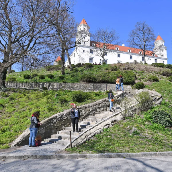 Prag Czech Cumhuriyet Mayıs 2018 Strahov Manastırı Nın Duvarları Şehir — Stok fotoğraf
