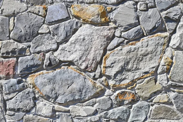 Fragment Van Een Muur Van Een Gechipte Steen — Stockfoto