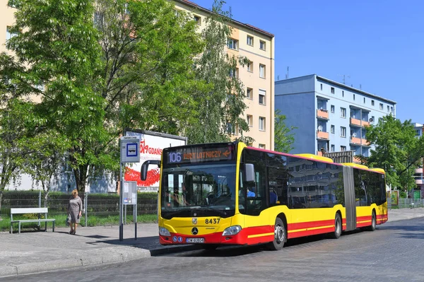 Wrocaw Polská Republika Května 2019 Autobus Číslo 106 Letiště Terminálu — Stock fotografie