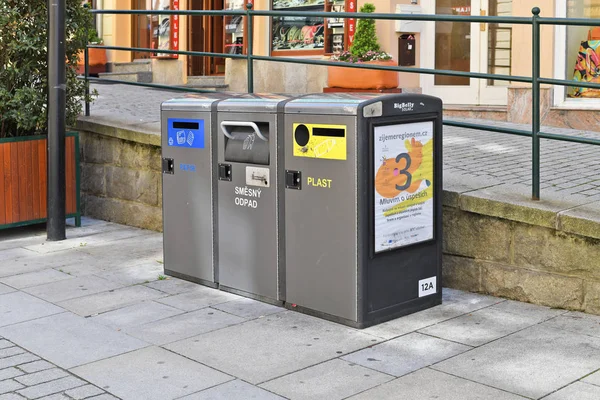 Karlovy Vary República Checa Maio 2019 Site Para Triagem Coleta — Fotografia de Stock