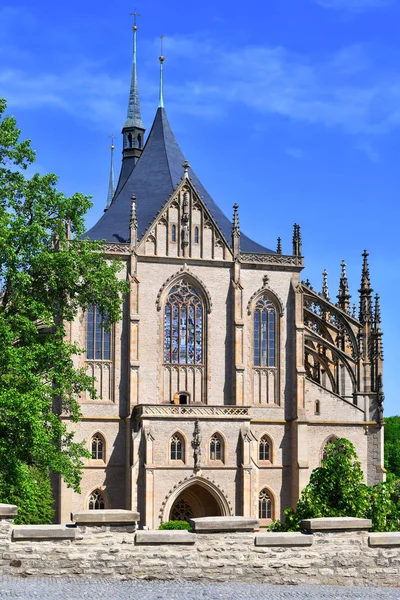 Kutna Hora República Checa Mayo 2019 Iglesia Santa Bárbara Vista — Foto de Stock