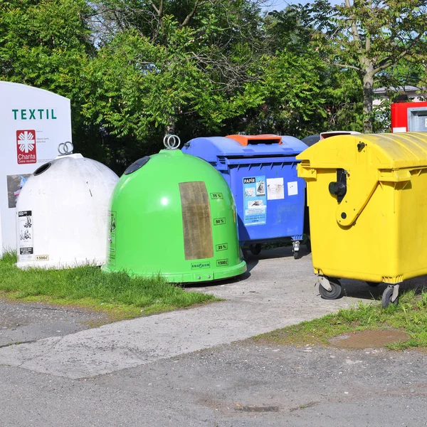 Prague República Checa Maio 2018 Site Para Triagem Coleta Lixo — Fotografia de Stock