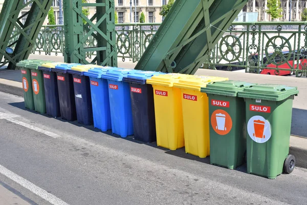 Budapeste Hungria Julho 2019 Site Para Triagem Coleta Lixo — Fotografia de Stock