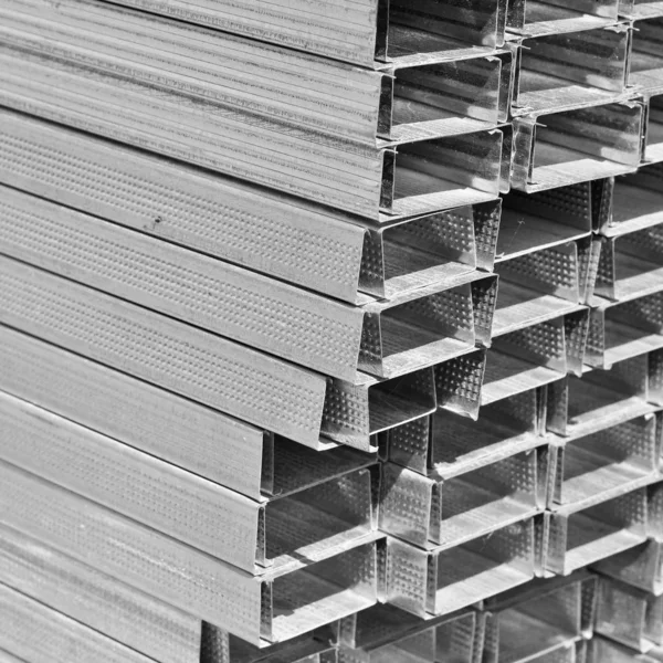 Stack Metal Profiles Construction — 스톡 사진